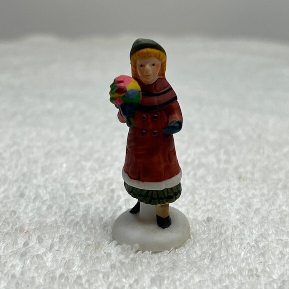 Dept 56 Chelsea Lane Shoppers - Girl - Dickens Village Loose Figurine 1993 - Picture 3 of 7
